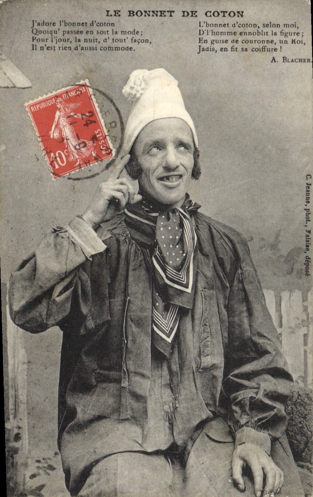 CPA Le Bonnet De Coton Folklore