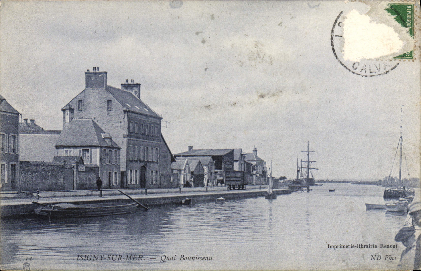 POSTAL Isigny de la VENDIMIA en Mer que Bounisseau