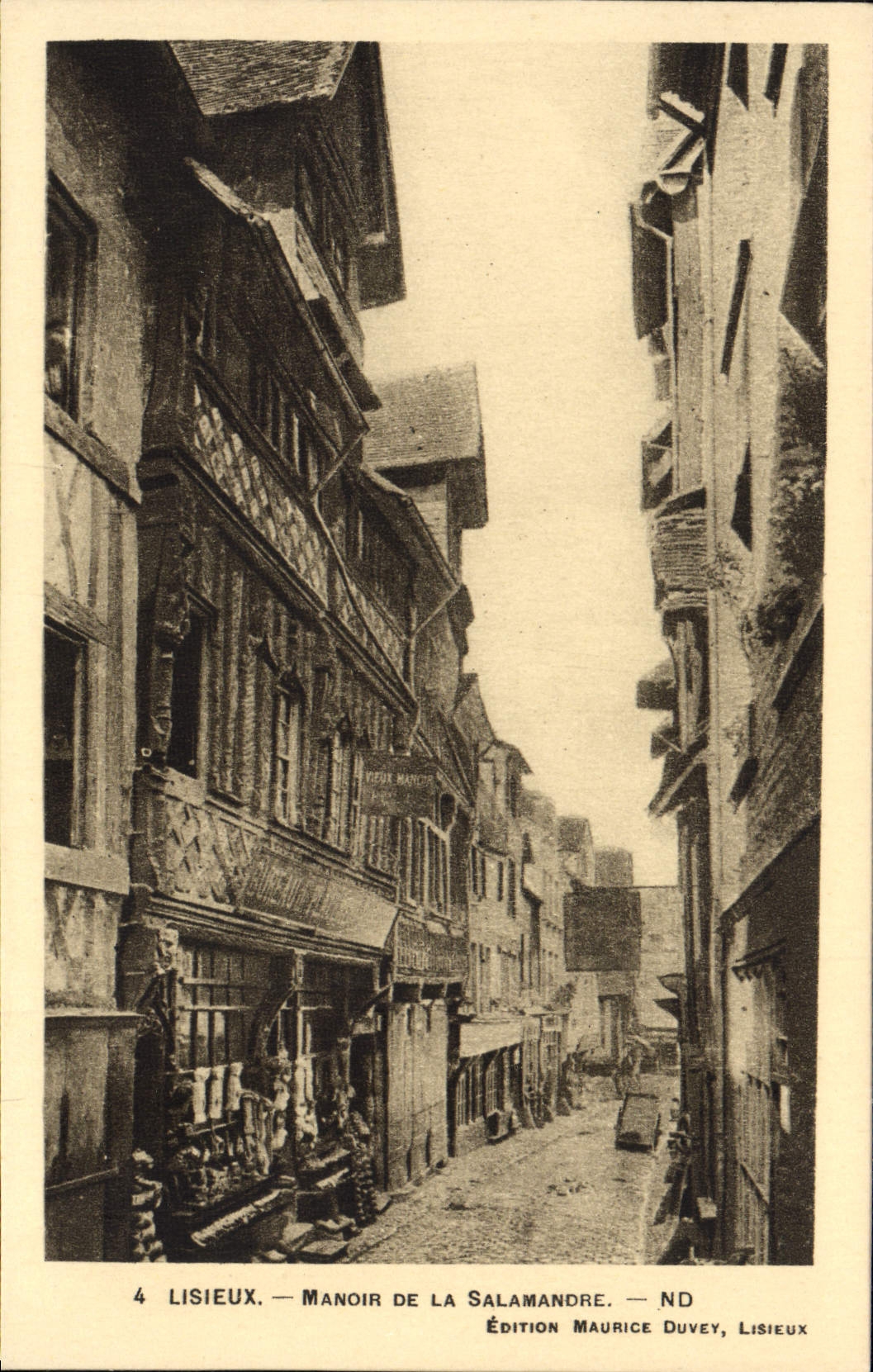 Señorío de Lisieux de la POSTAL de la VENDIMIA del Salamander