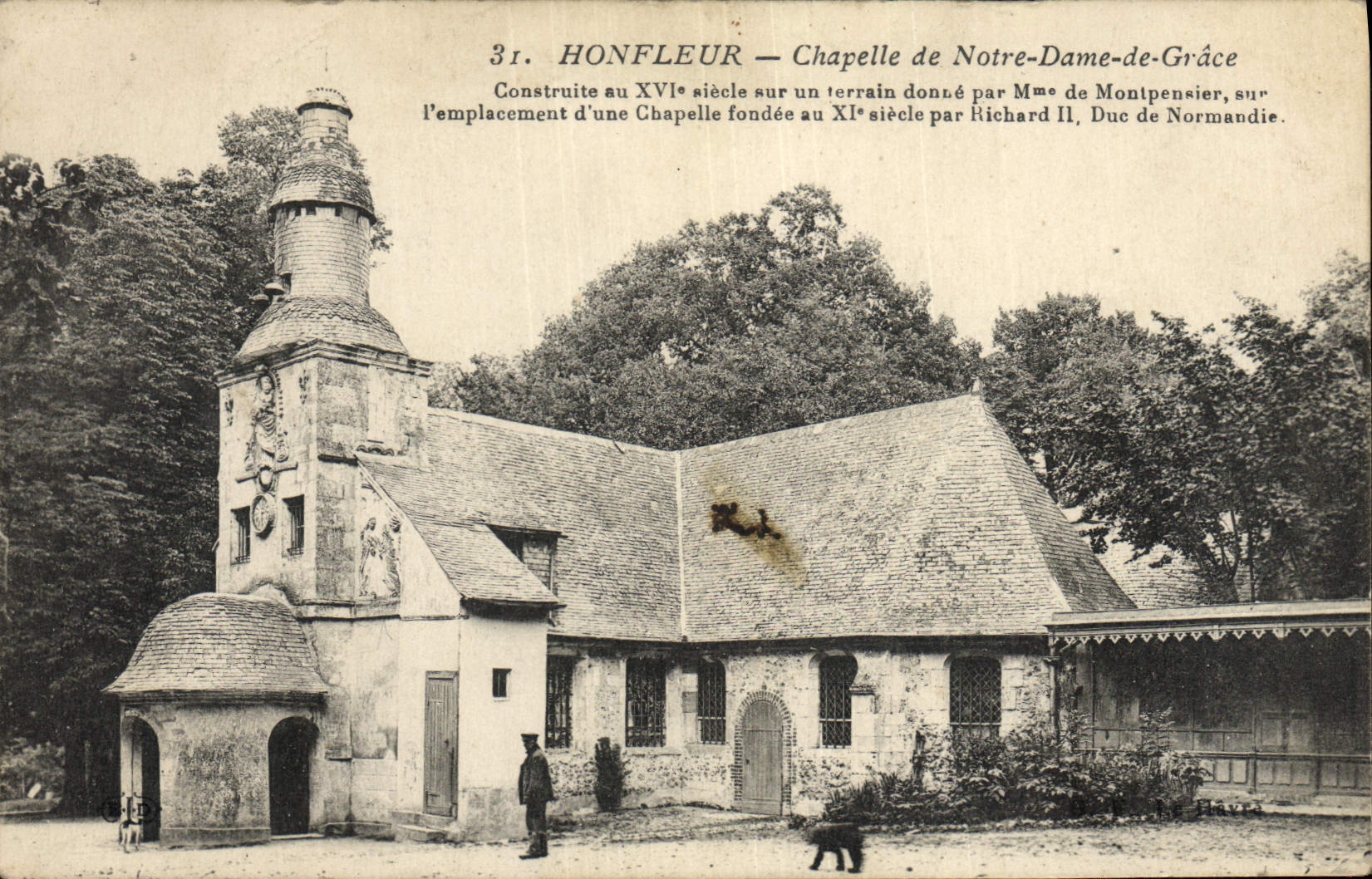 CPA Honfleur Chapelle de Notre Dame de Grace 
