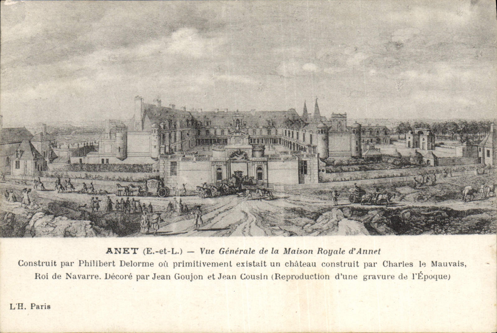 Opinión de Anet de la POSTAL de la VENDIMIA de la casa real de Annet