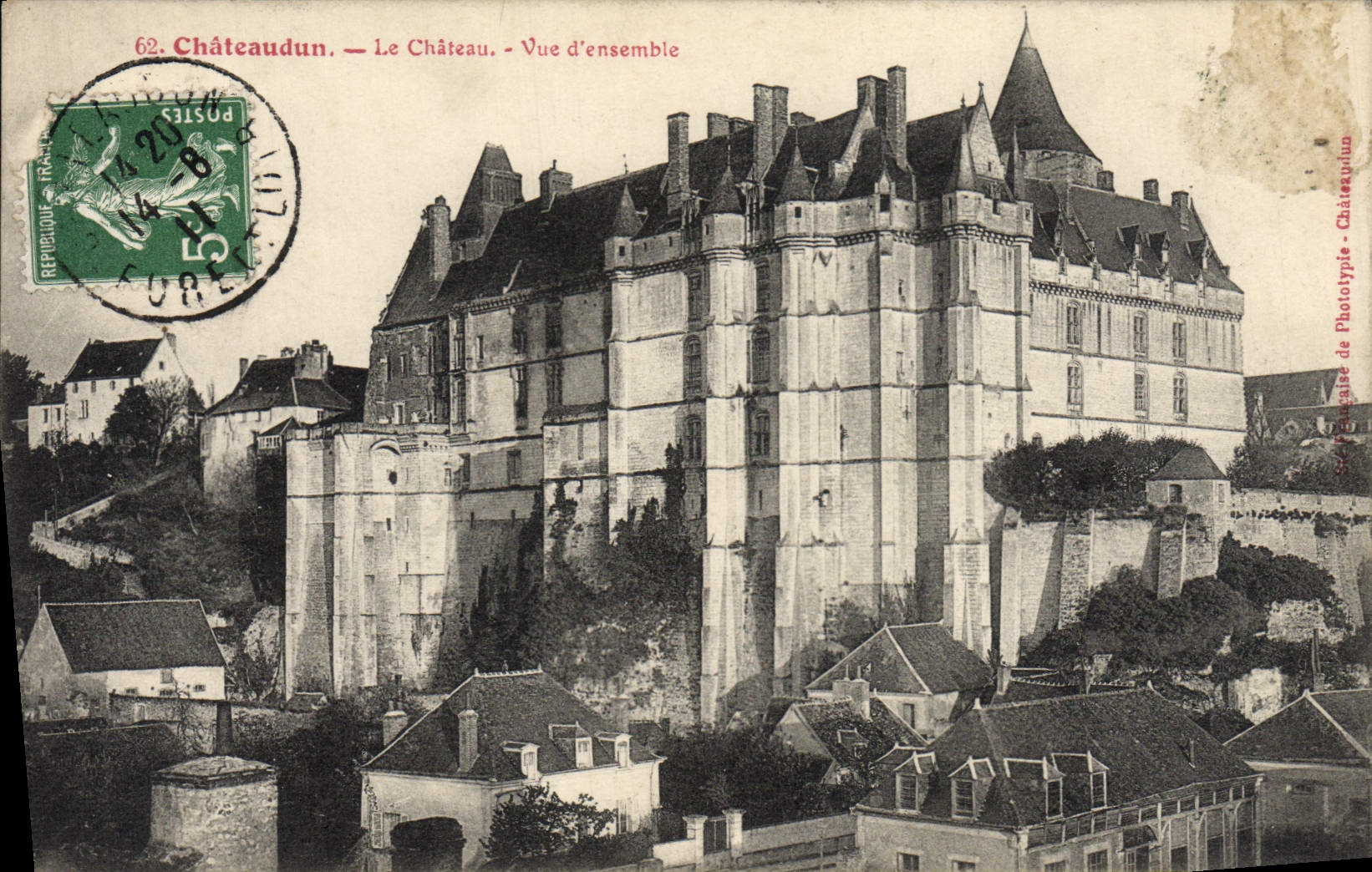 CPA Chateaudun Le Chateau Vue d'ensemble