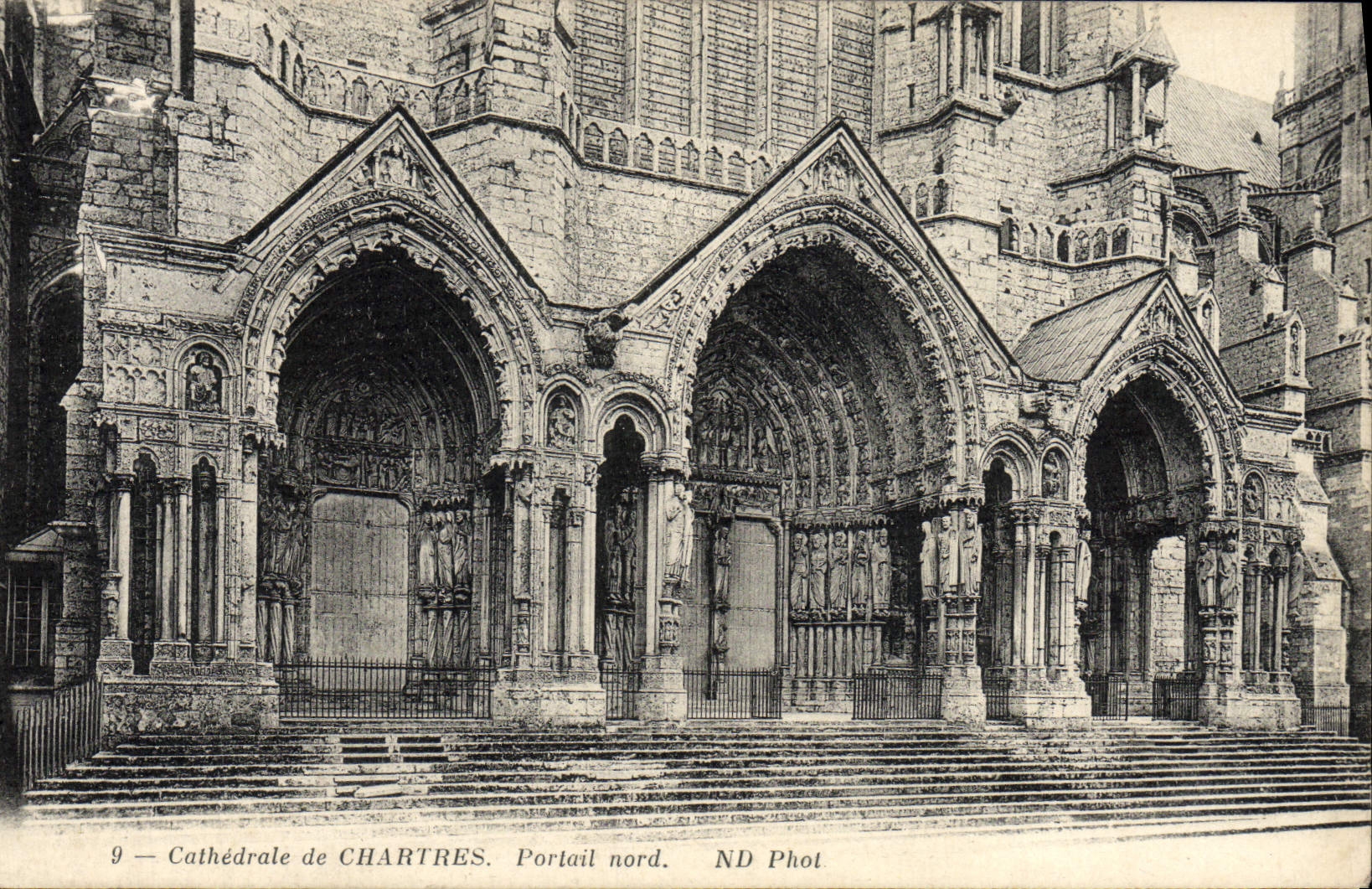 CPA Cathedrale de Chartres Portail nord 