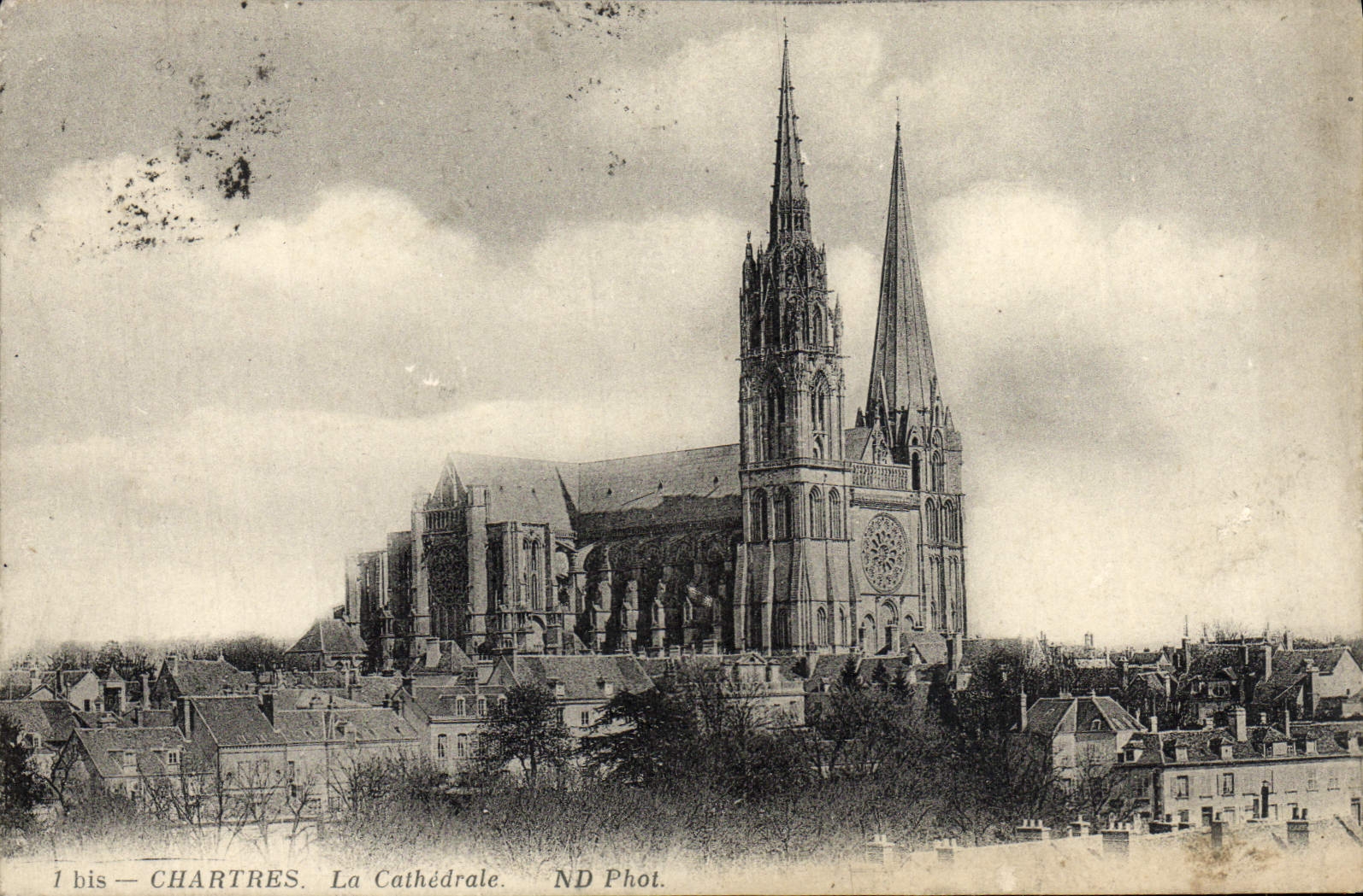 POSTAL Chartres Cathedarle de la VENDIMIA