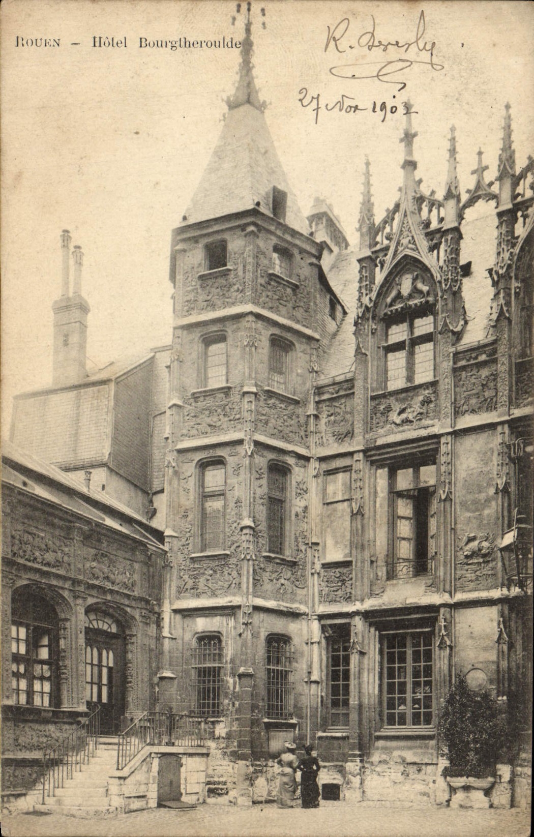 CPA Rouen Hotel Bourgtheroulde 