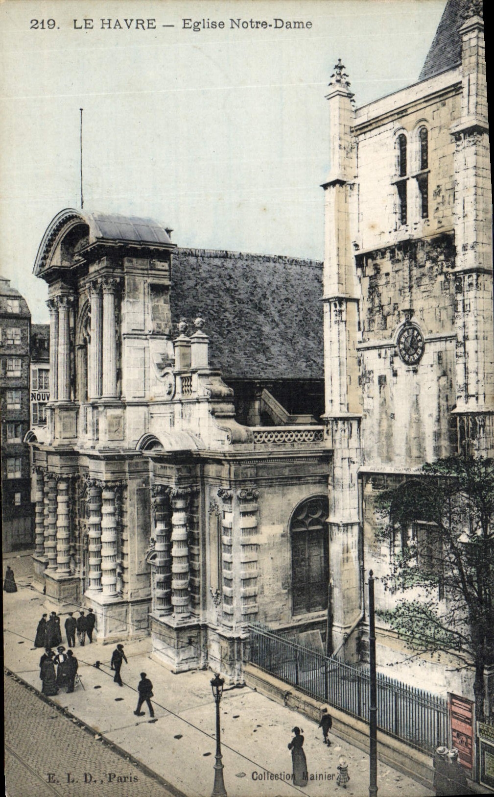 Iglesia de Le Havre Notre Dame de la POSTAL de la VENDIMIA