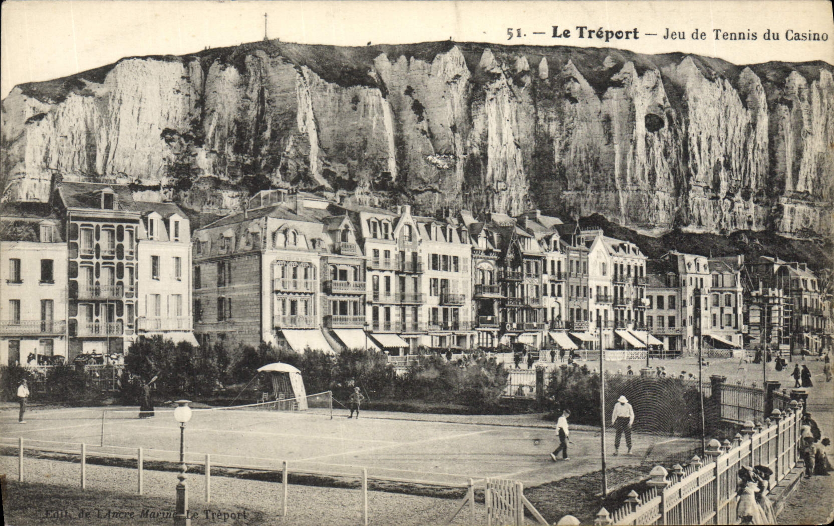 CPA Le Treport Jeu de Tennis du Casino