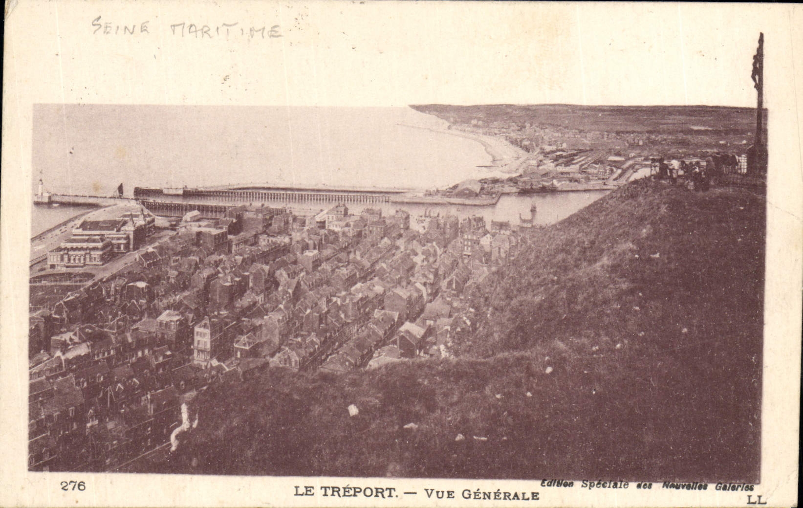 POSTAL Geenrale visto Treport de la VENDIMIA