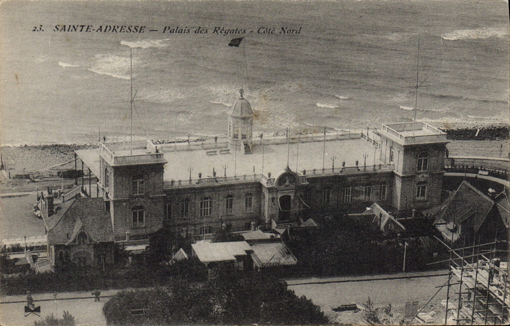 VINTAGE POSTCARD Sainte Address Palate of the Regattas Dimensions Northern