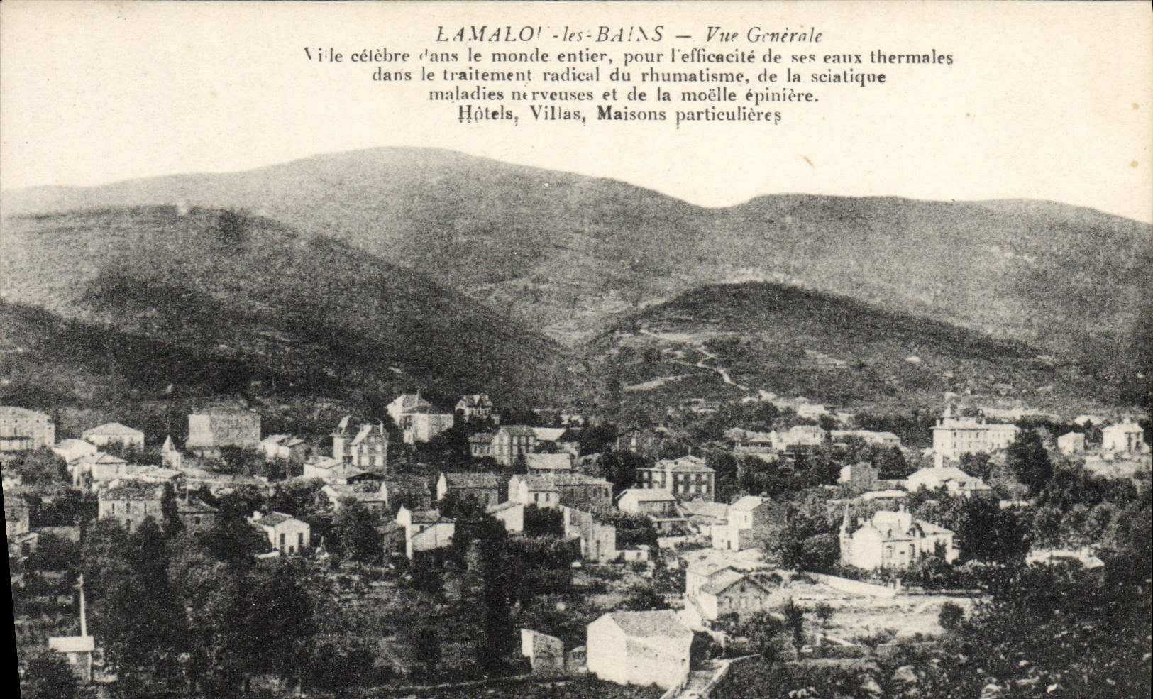 VINTAGE POSTCARD Lamalou les Bains View