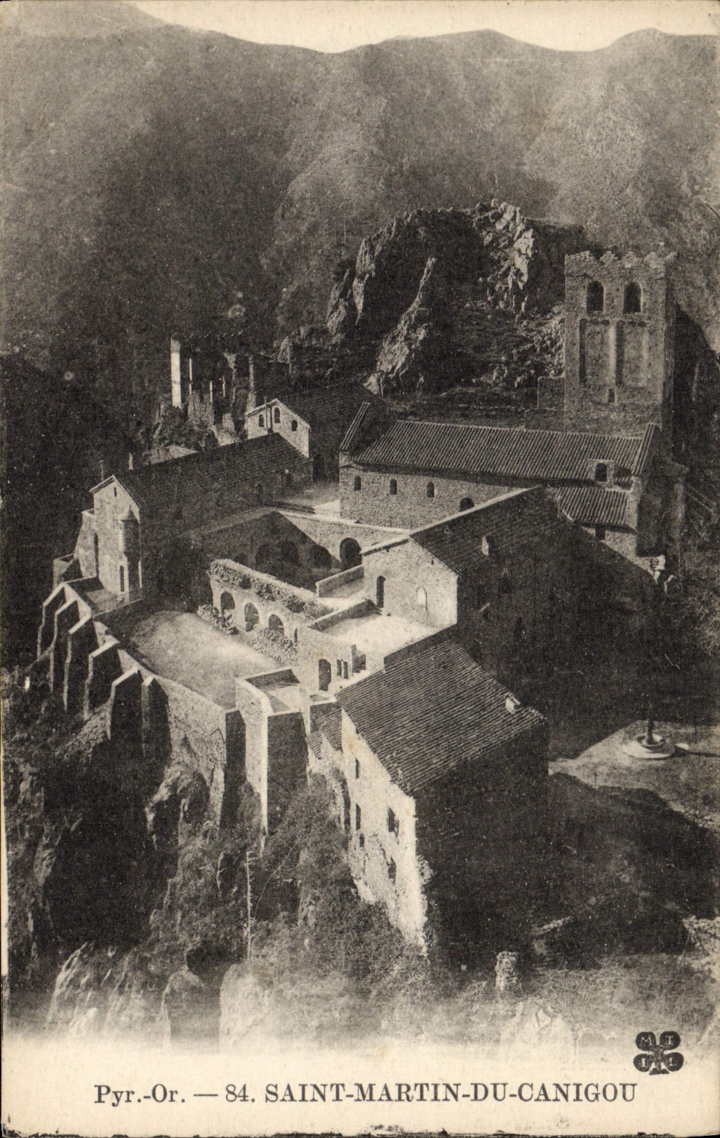 VINTAGE POSTCARD Holy Martin of Canigou