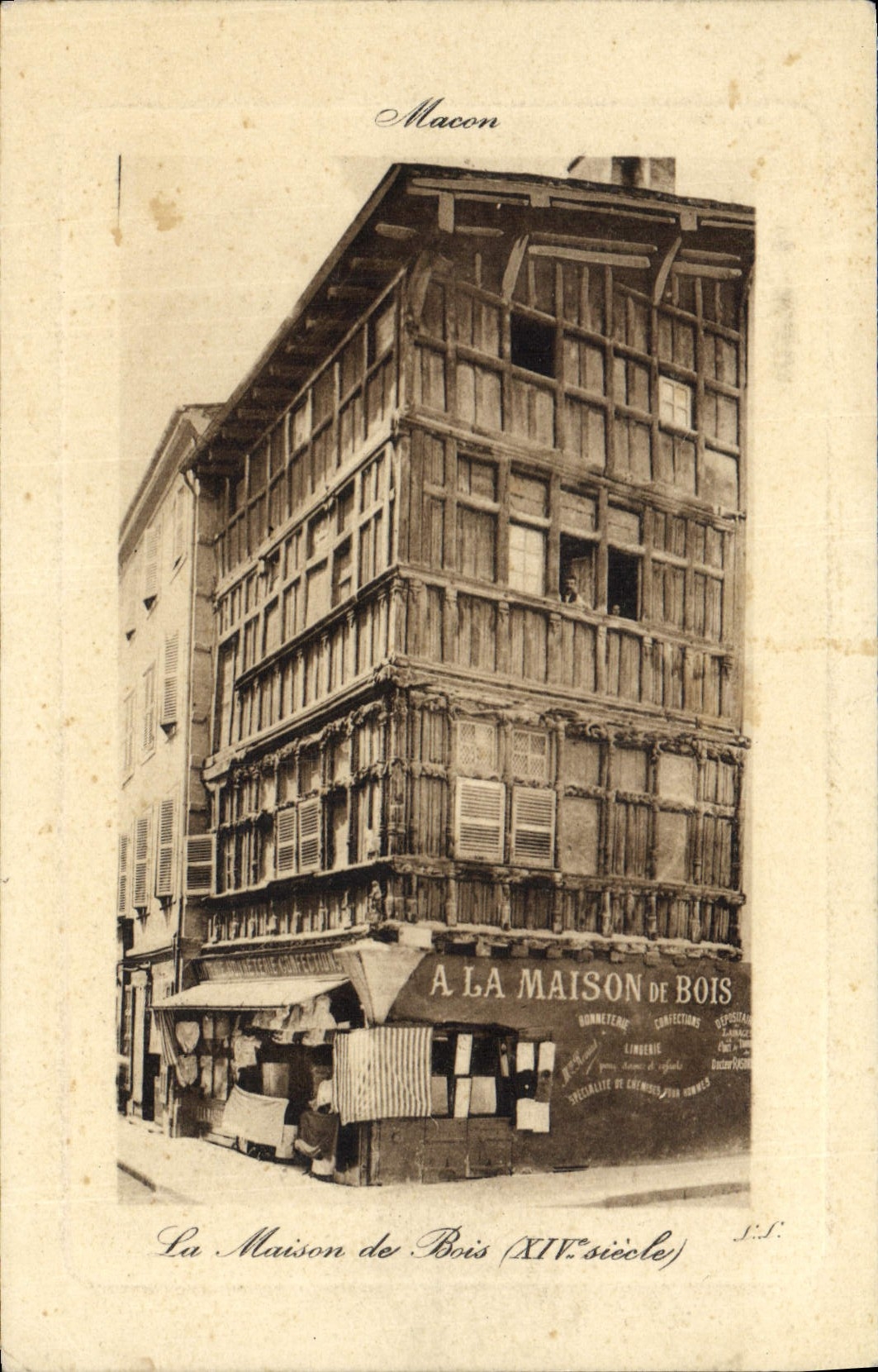 VINTAGE POSTCARD Mason the wood house