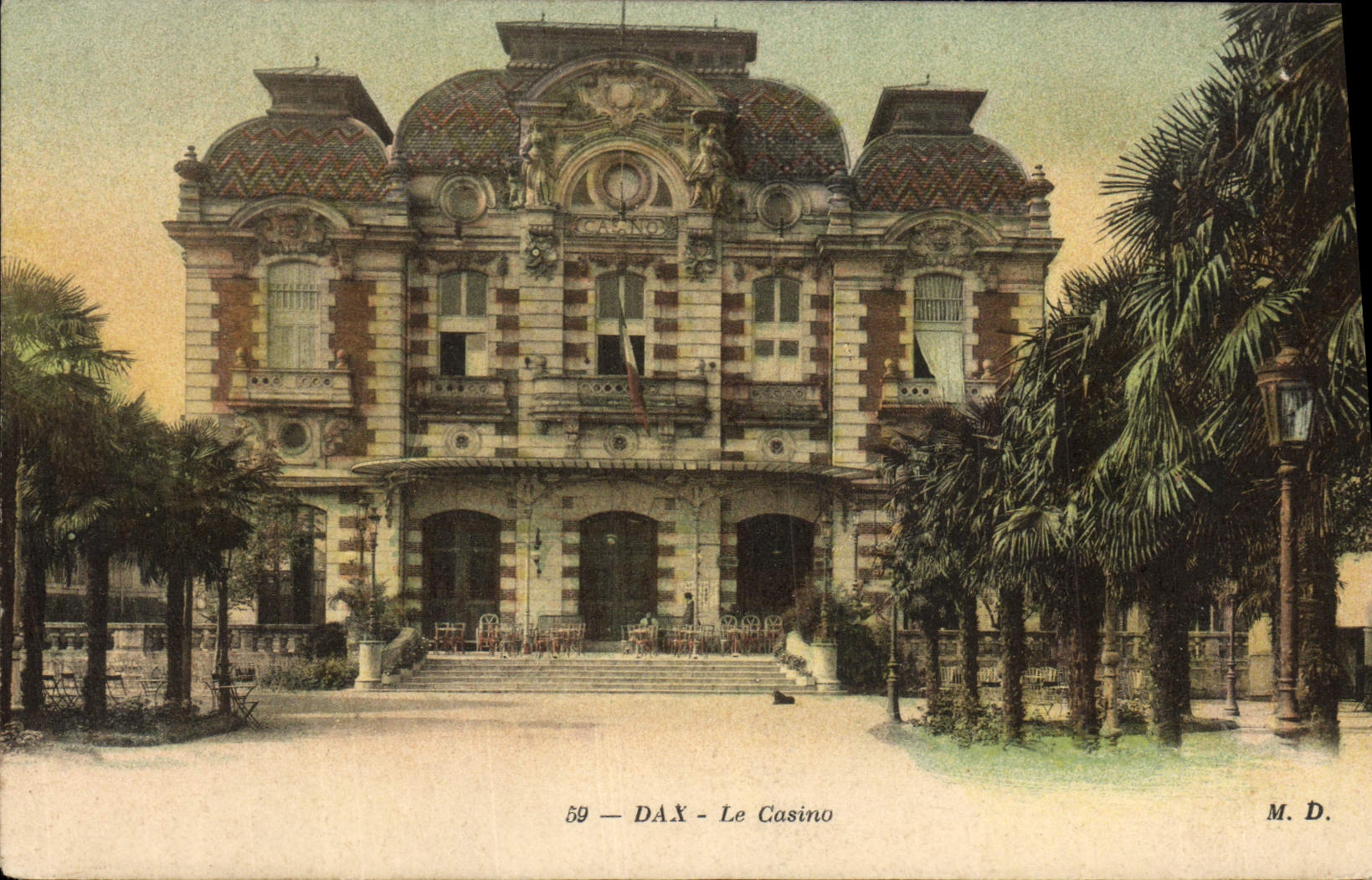 VINTAGE POSTCARD Dax the Casino