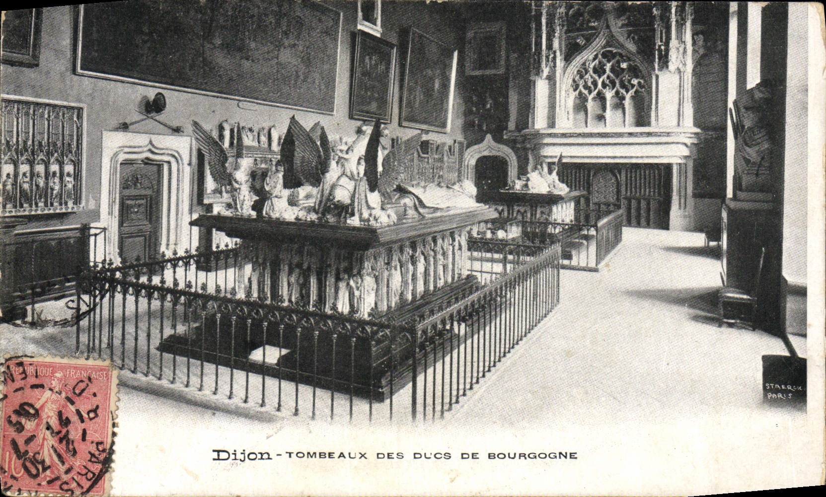 VINTAGE POSTCARD Dijon Tomb Of the Dukes Of Burgundy
