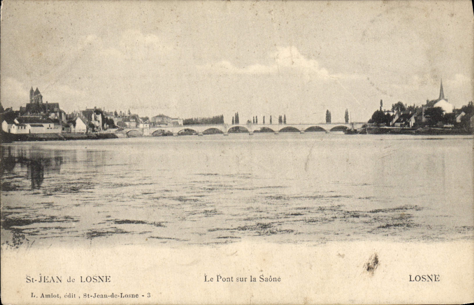 CPA St Jean de Losne Le Pont sur la Saone