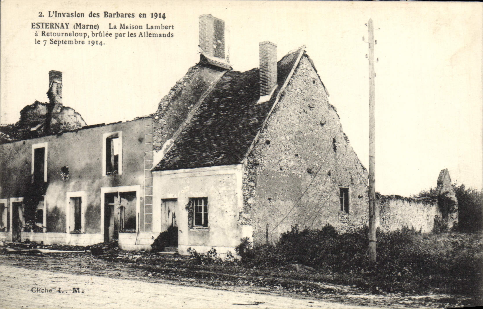 CPA Esternay La Maison Lambert a Retourneloup Militaria 