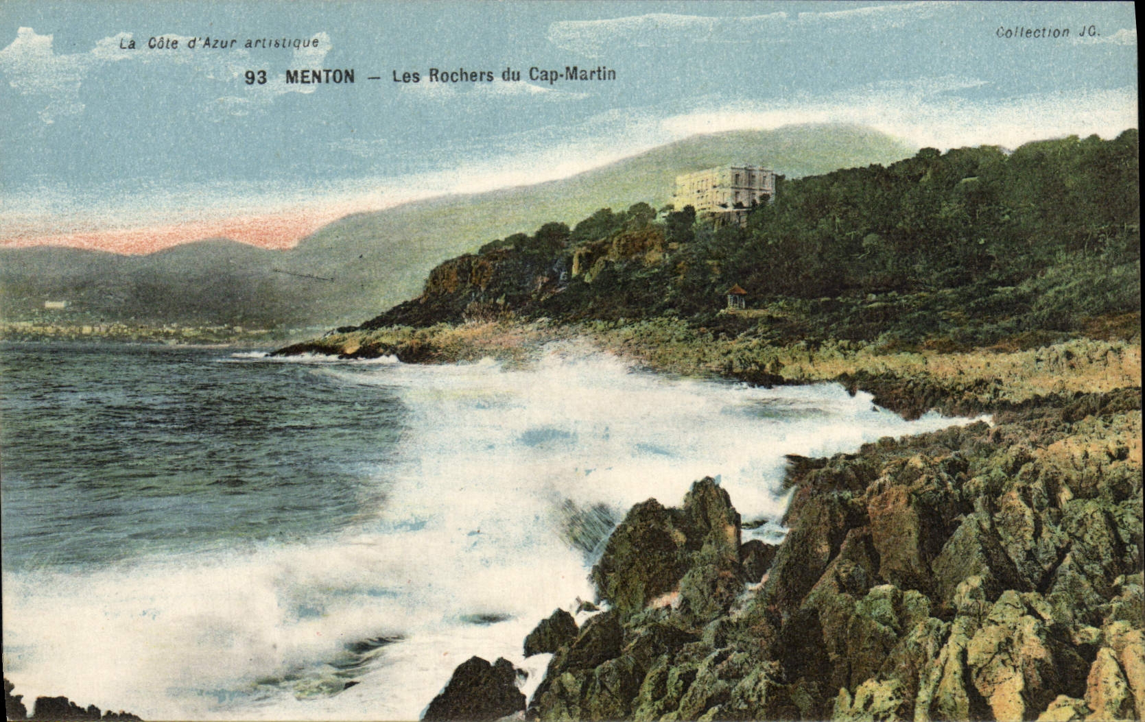 CPA Menton Les Rochers du Cap Martin
