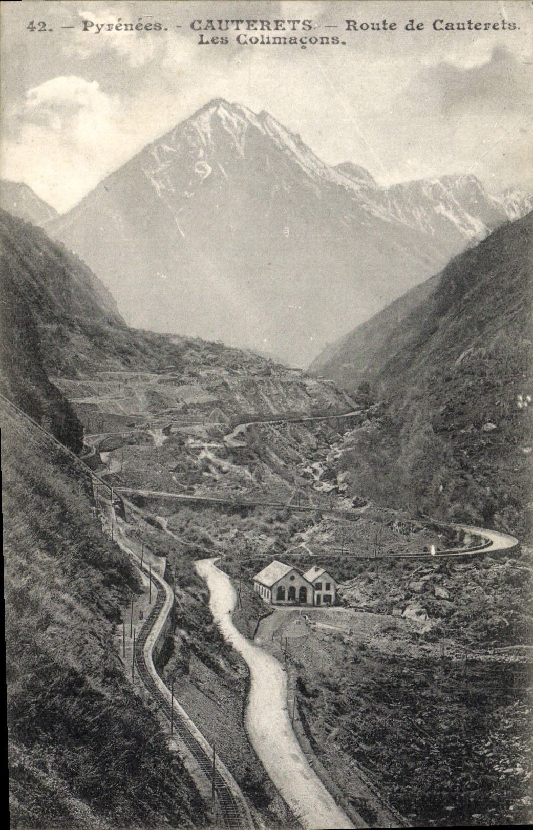 Camino de Cauterets de la POSTAL de la VENDIMIA de los caracoles de Cauterets