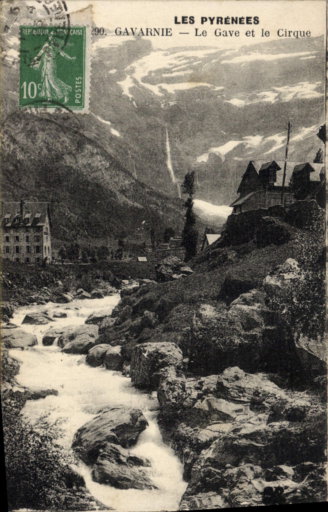 CPA Gavarnie Le Gave et le Cirque