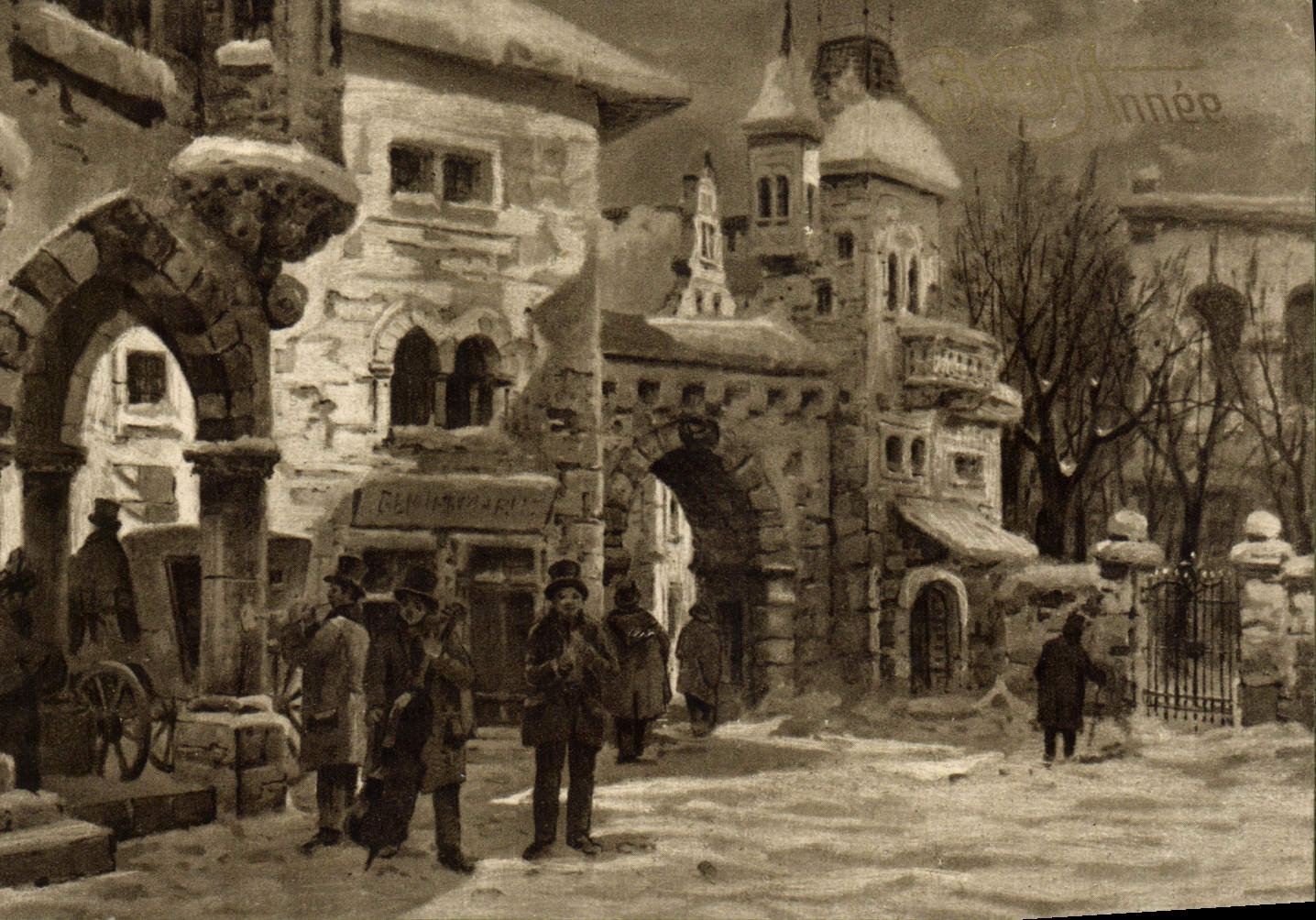 CPA Fantaisie Bonne annee