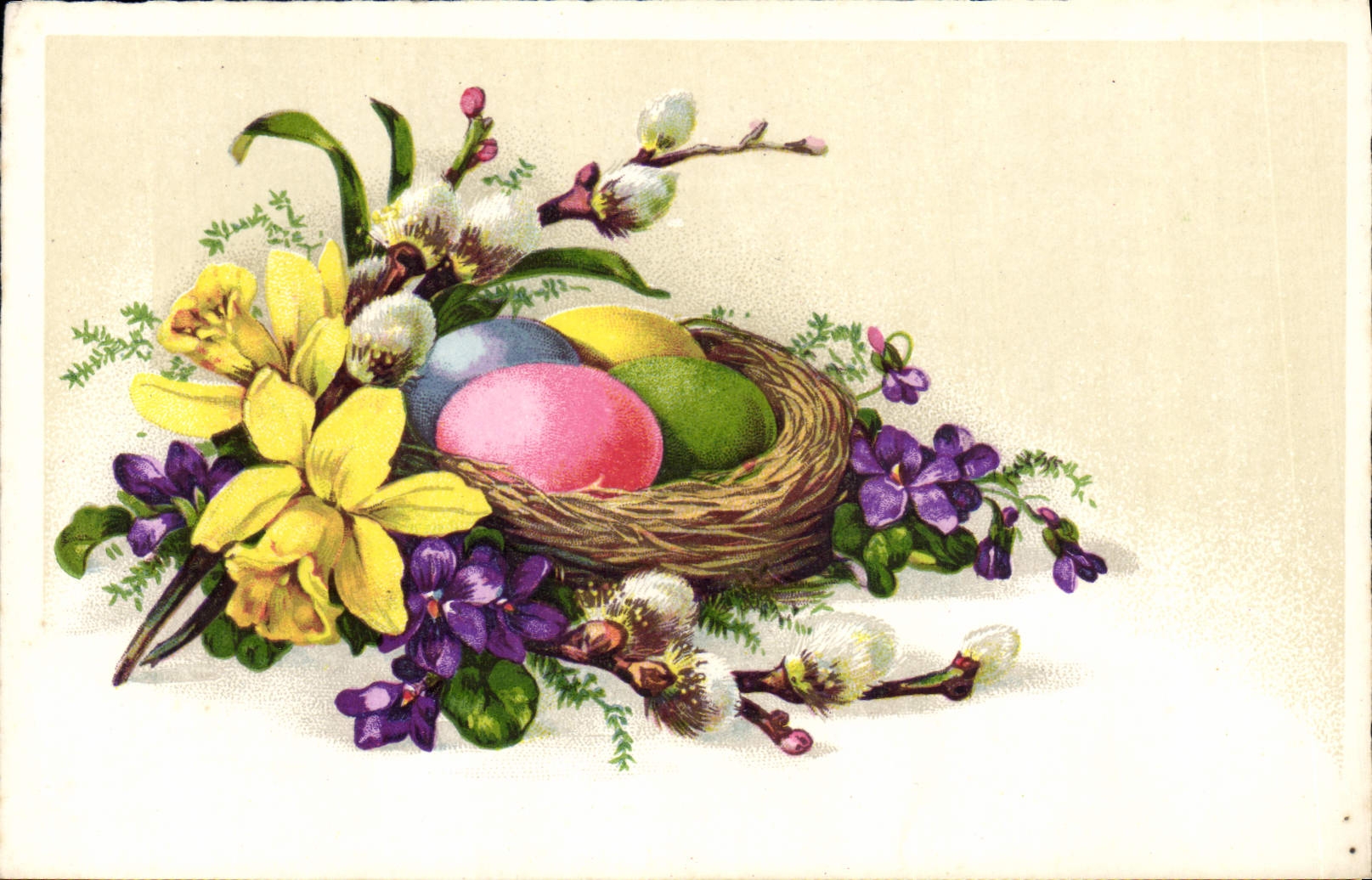 CPA Fantaisie Fleurs