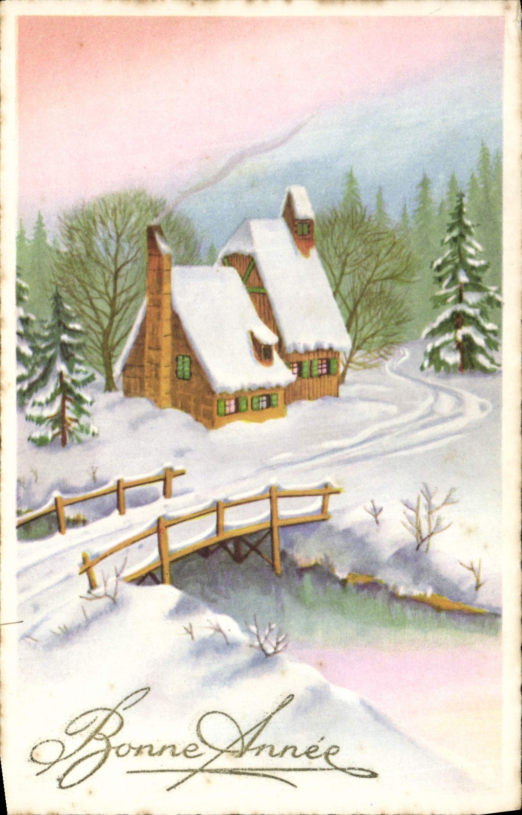 CPA Fantaisie Bonne Annee