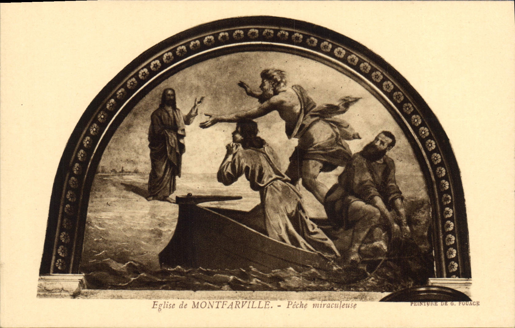 CPA Montfarville Eglise de Peche Miraculeuse