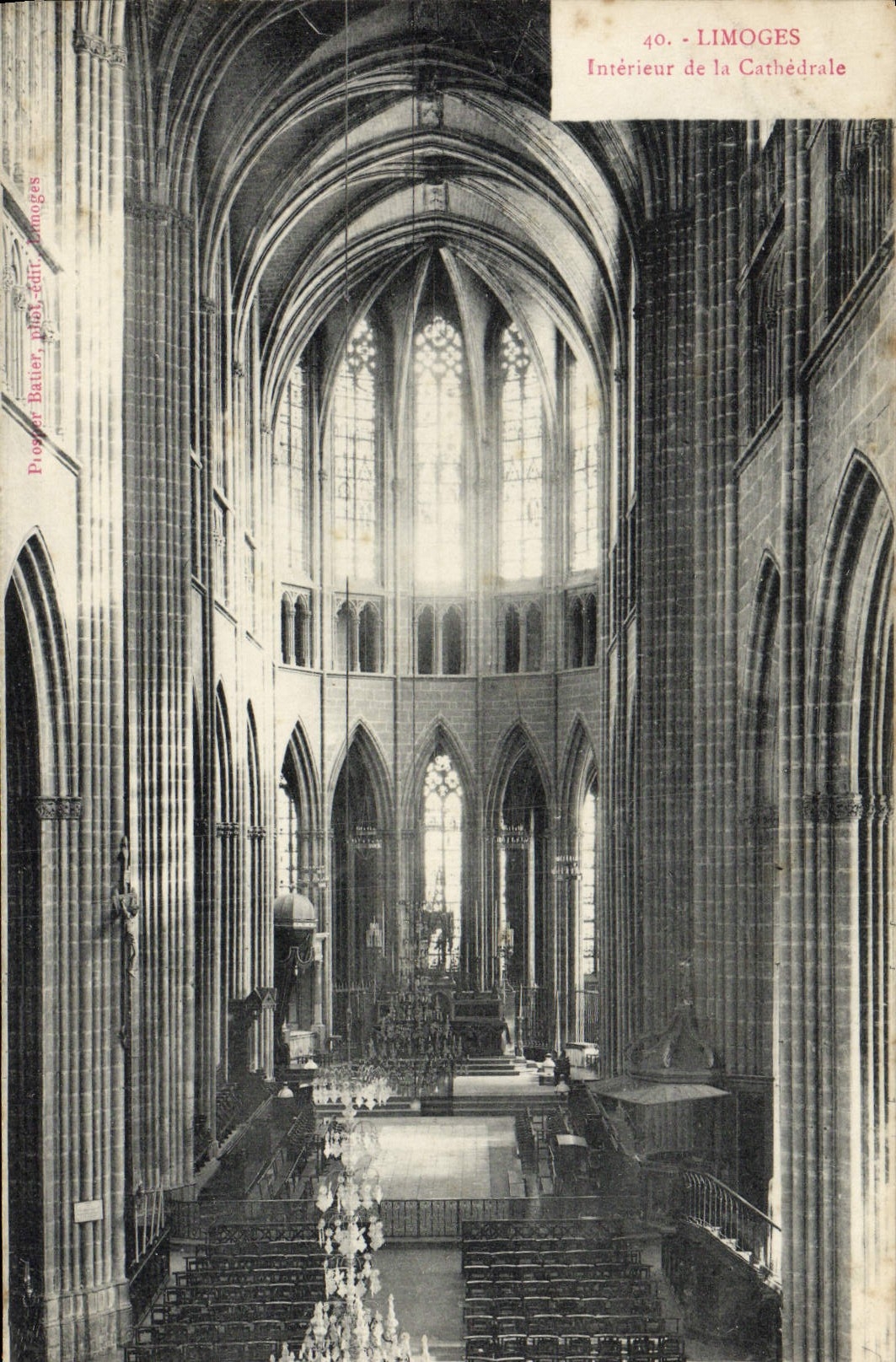 CPA Limoges Interieur de la Cathedrale