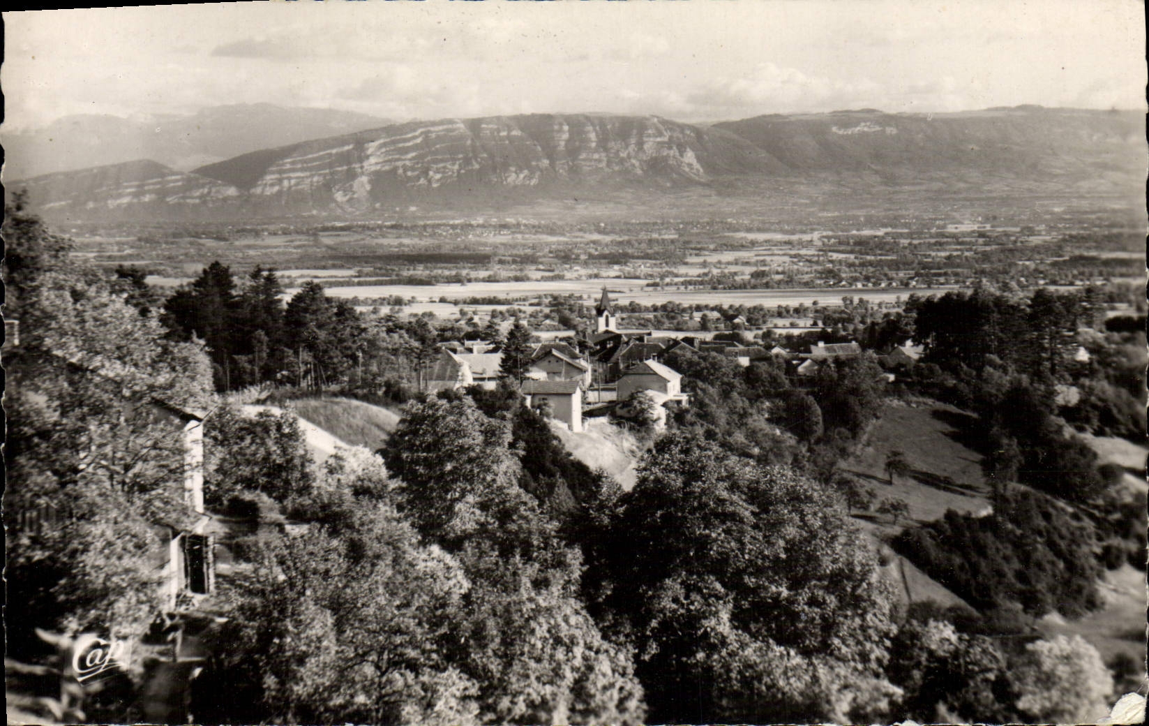 MODERN CARD Gex the Sickle View Panorama On Saleve