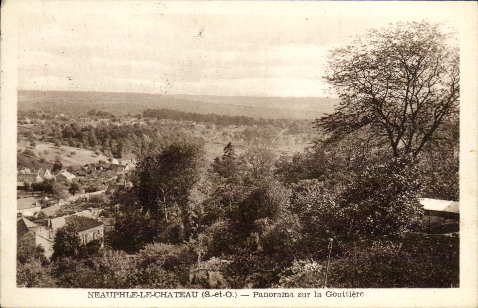 CPA Neauphle Le Chateau Panorama Sur la Gouttiere