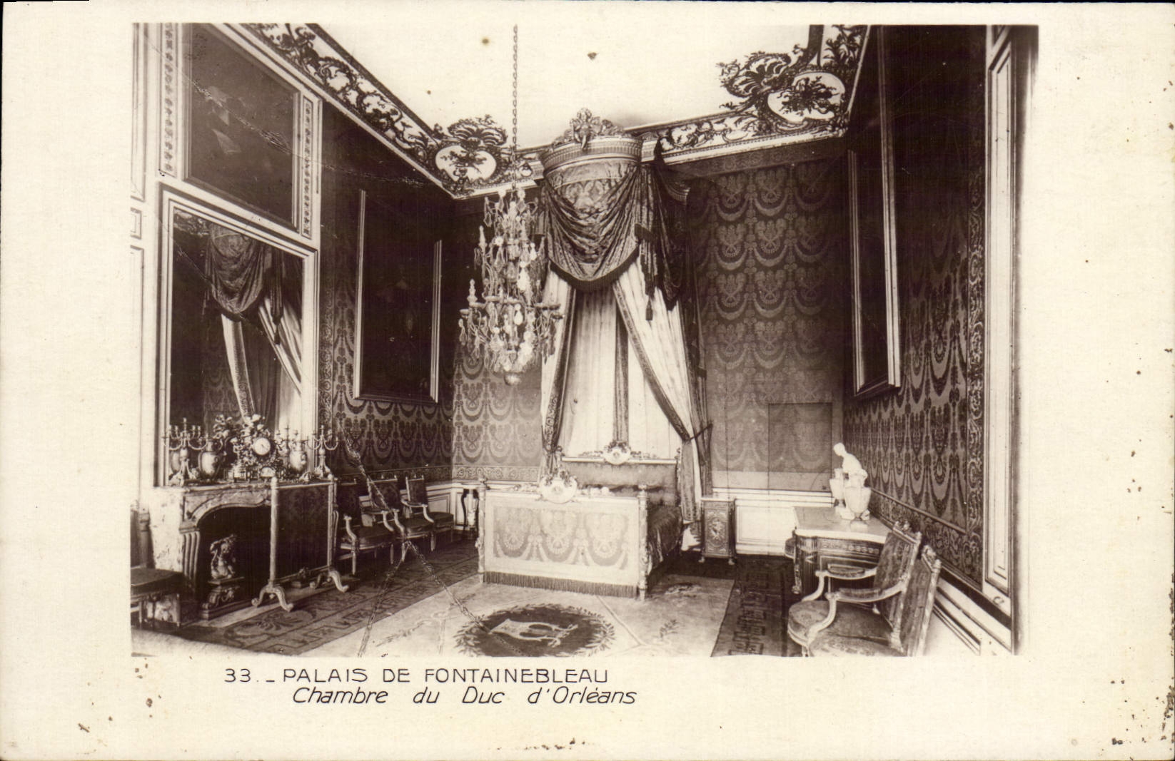 CPA Palais De Fontainebleau Chambre du Duc d'Orleans