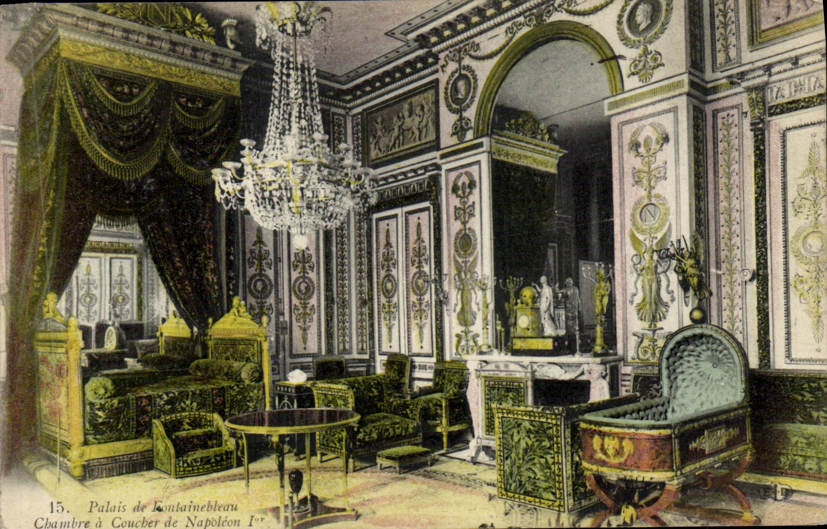 CPA Palais De Fontainebleau Chambre a coucher de Napoleon 1er