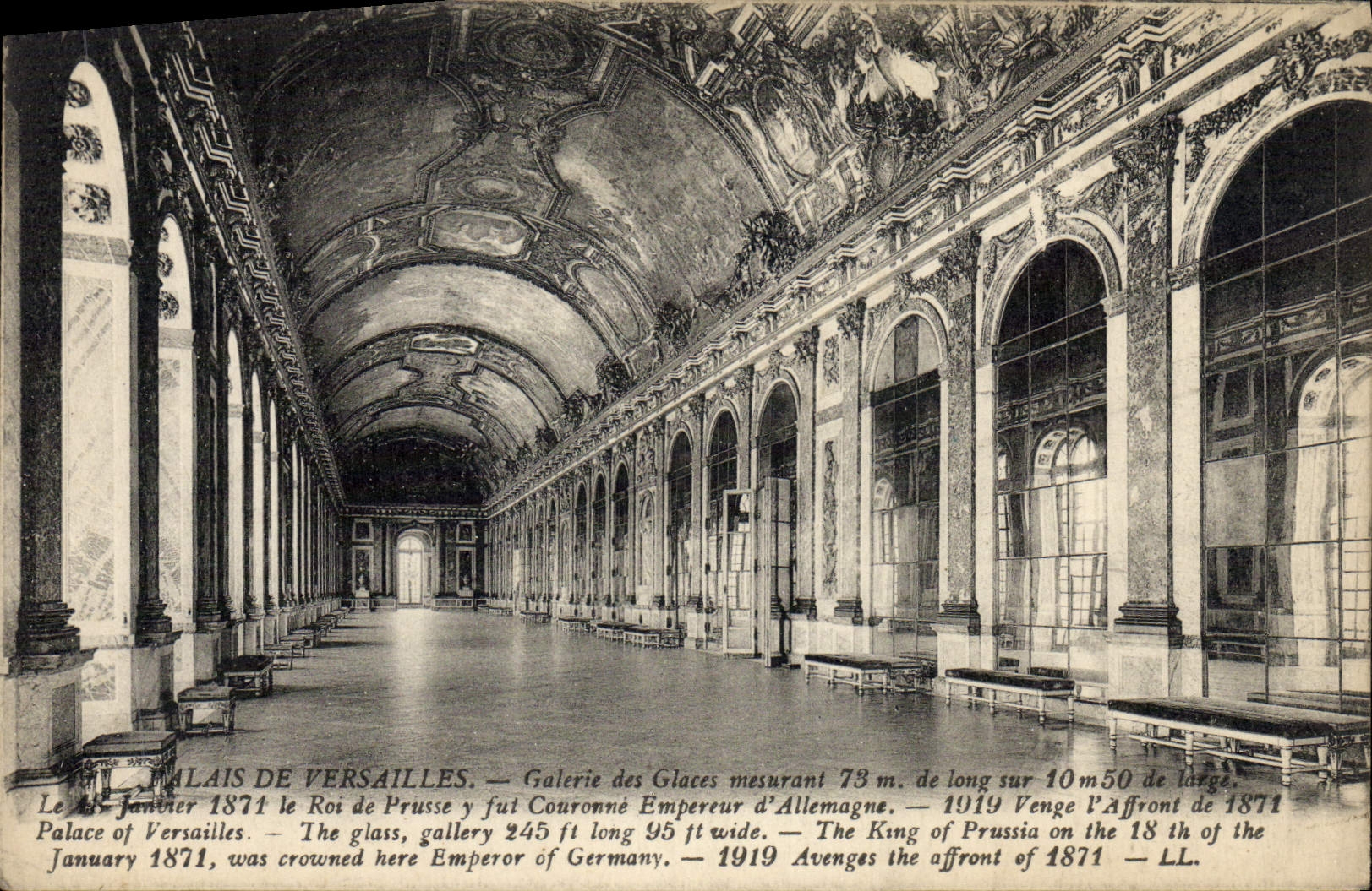 CPA Palais De Versailles Galerie des Glaces