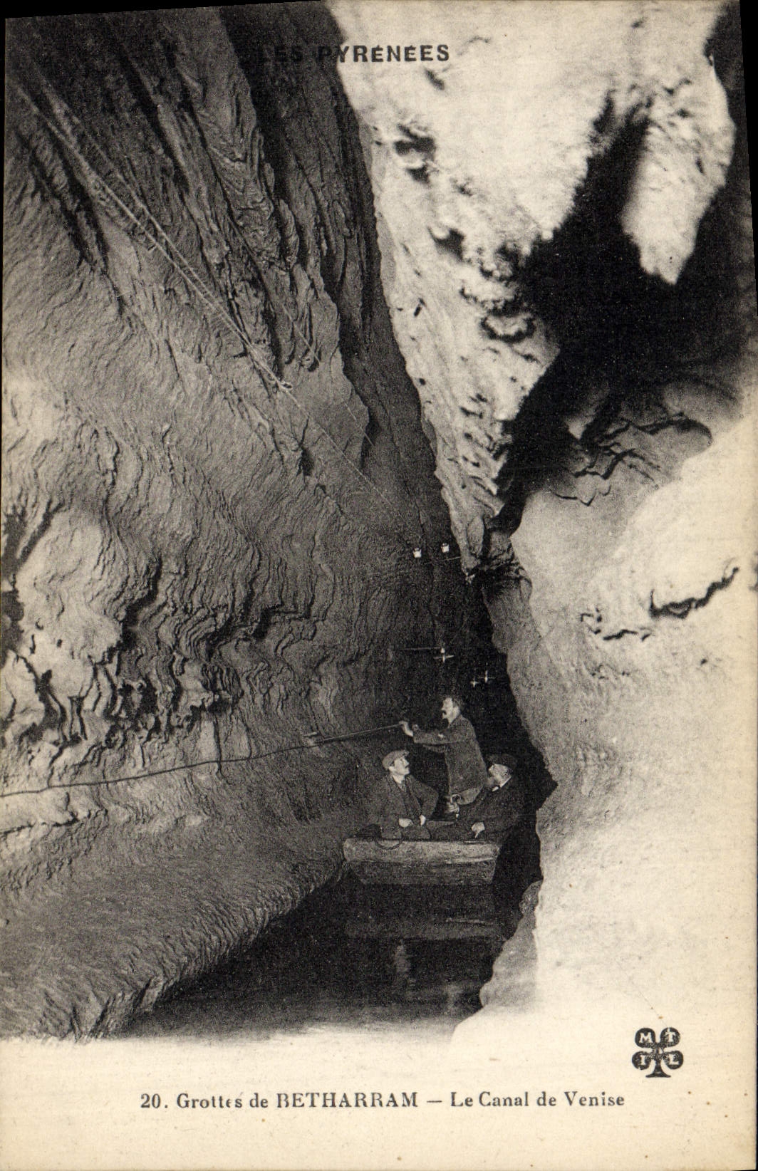 CPA Grottes de Betharram Le Canal de Venise