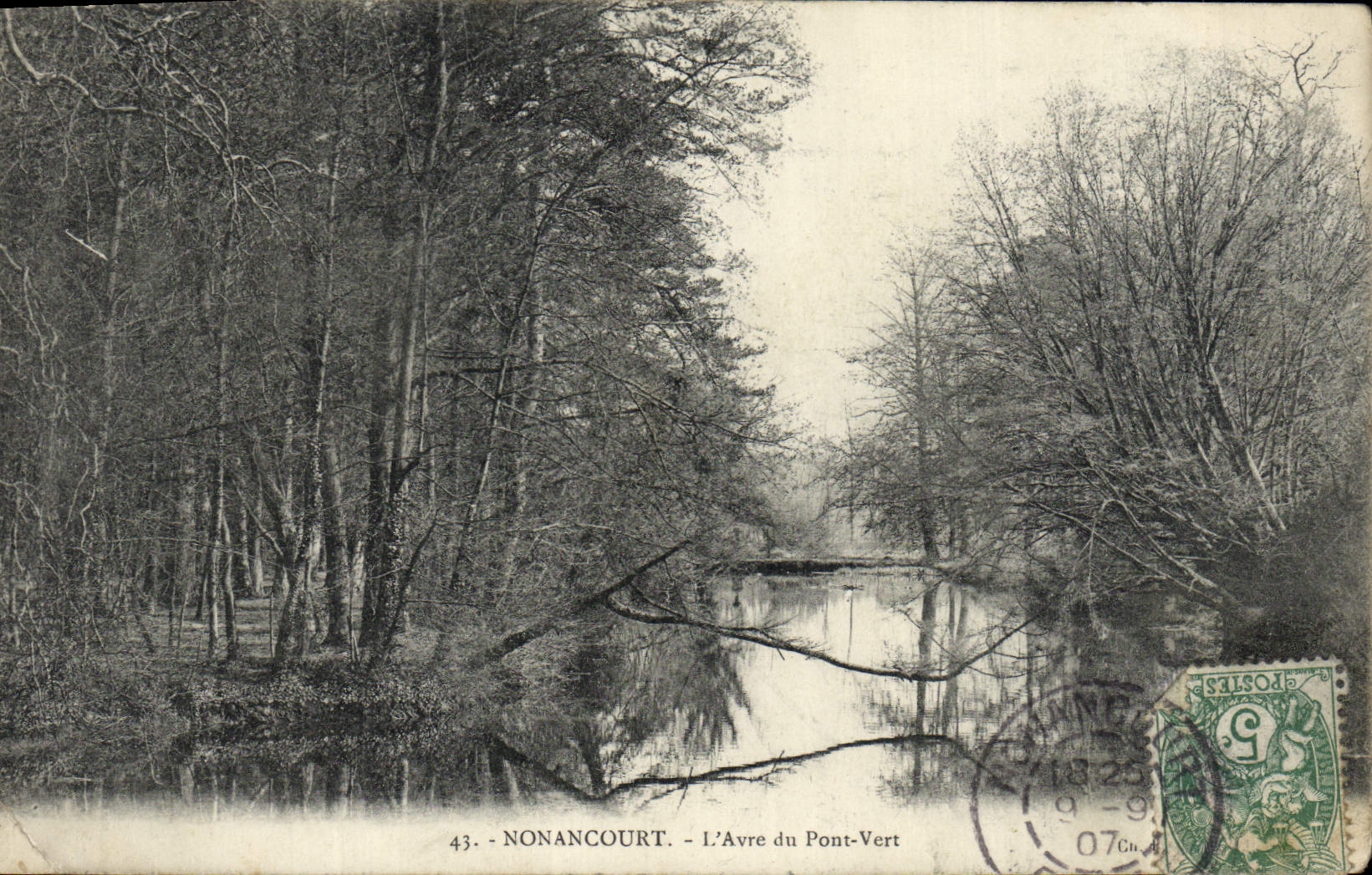 CPA Nonancourt L'Avre du Pont Vert