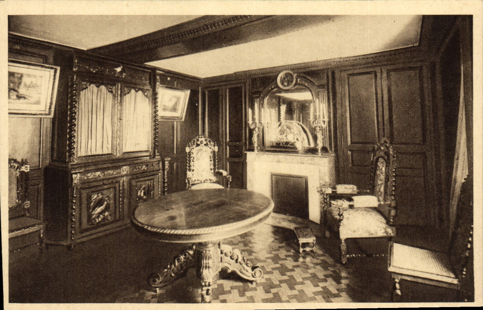 Comedor de Lisieux Buissonnets de la POSTAL de la VENDIMIA