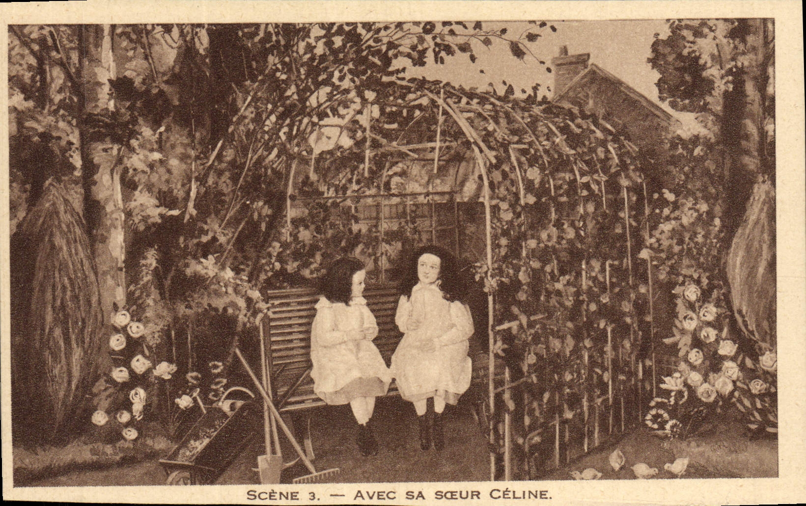 CPA Scene Avec Sa Soeur Celine Lisieux