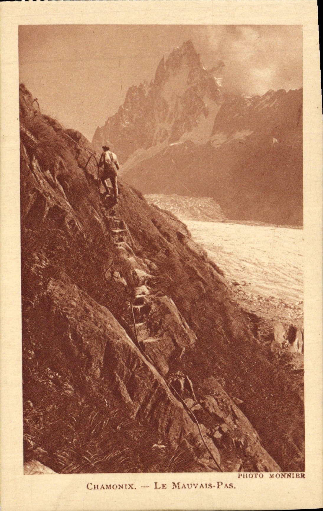 CPA Chamonix Le Mauvais Pas Alpinisme 