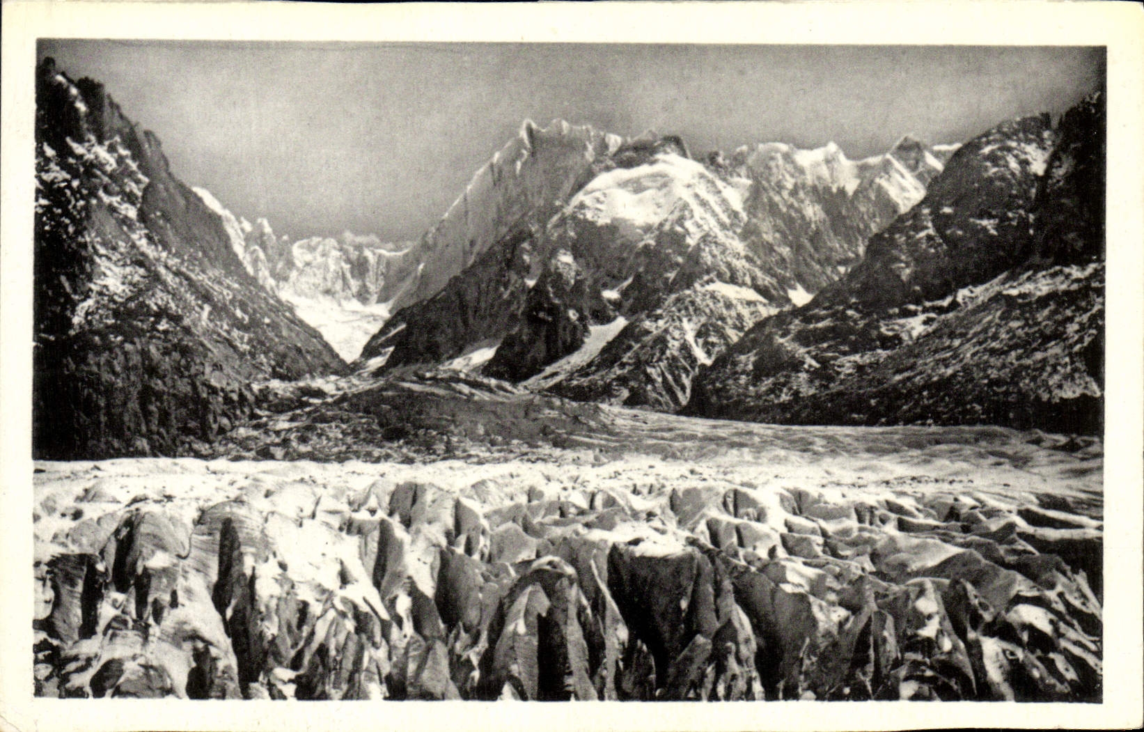 POSTAL Chamonix Mont Blanc Seracs de la VENDIMIA