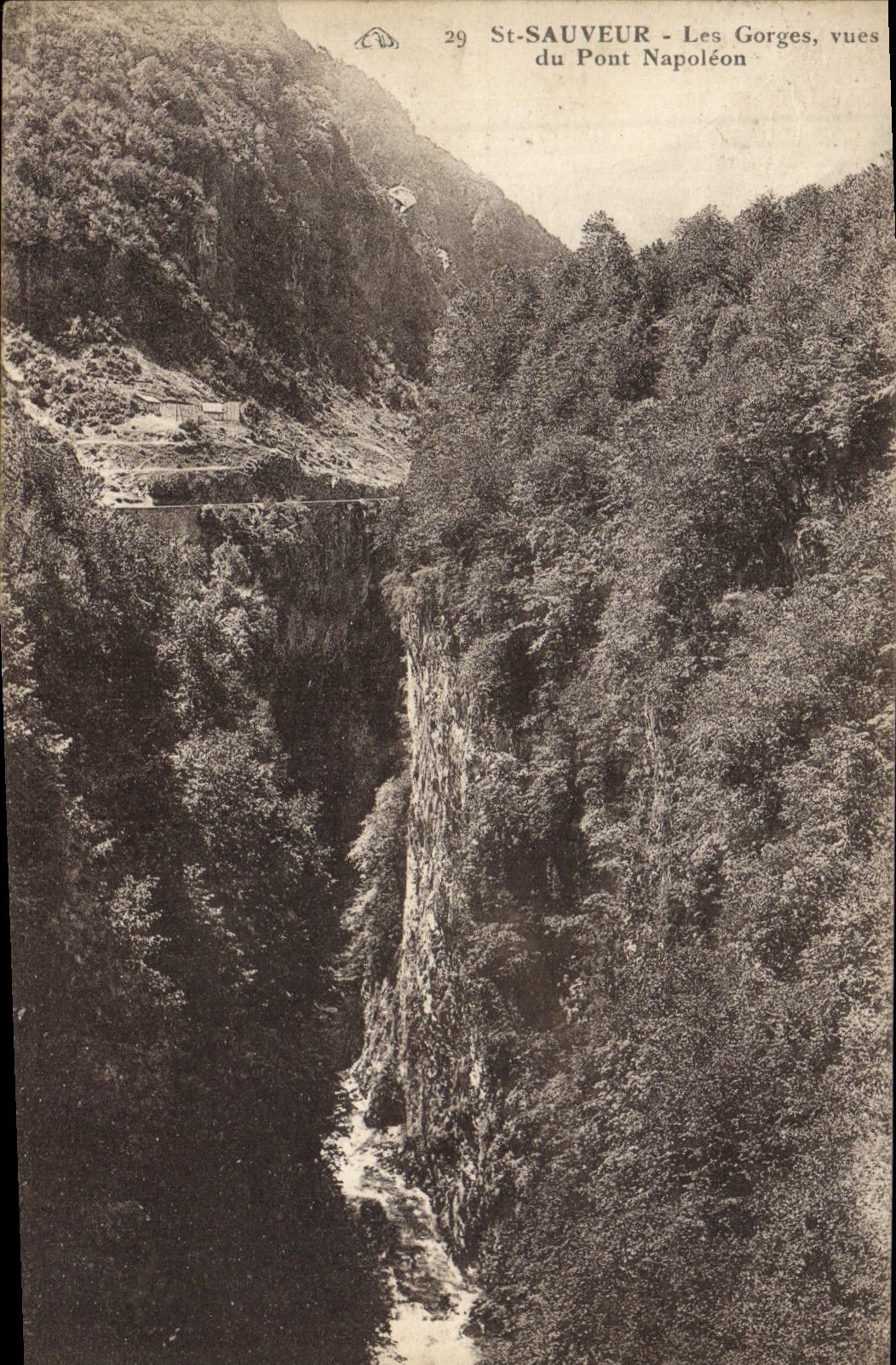 VINTAGE POSTCARD St Saver Falls Seen Of the Napoleon Bridge