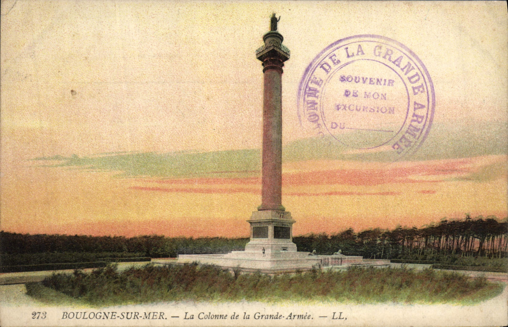CPA Boulogne Sur Mer La Colonne de la Grande armee
