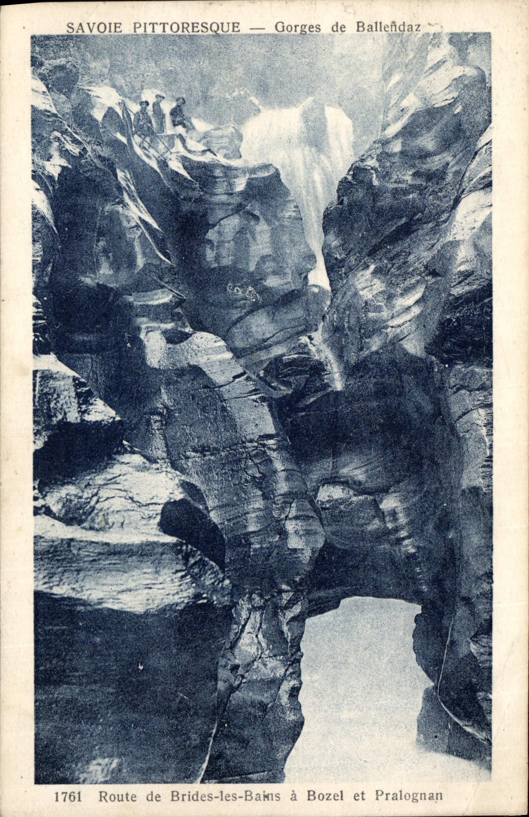 CPA Savoie Pittoresque Gorges de Ballendaz Route de Brides les Bains a Bozel et Pralognan