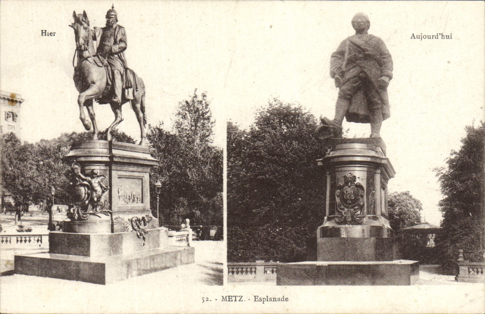 De la VENDIMIA de la POSTAL de Metz de la explanada explanada ayer