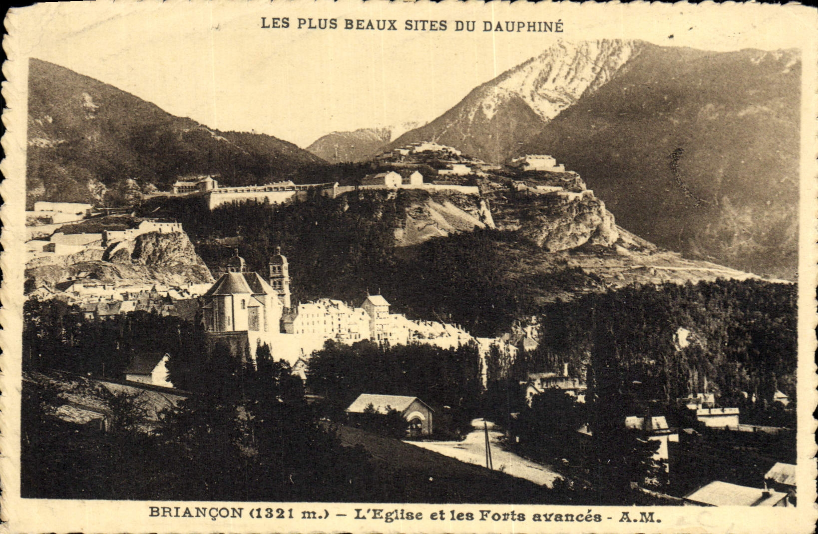CPA Briancon L'Eglise et les Forts avances