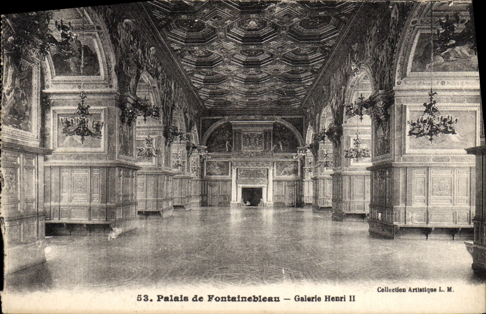 CPA Palais de Fontainebleau Galerie Henri II
