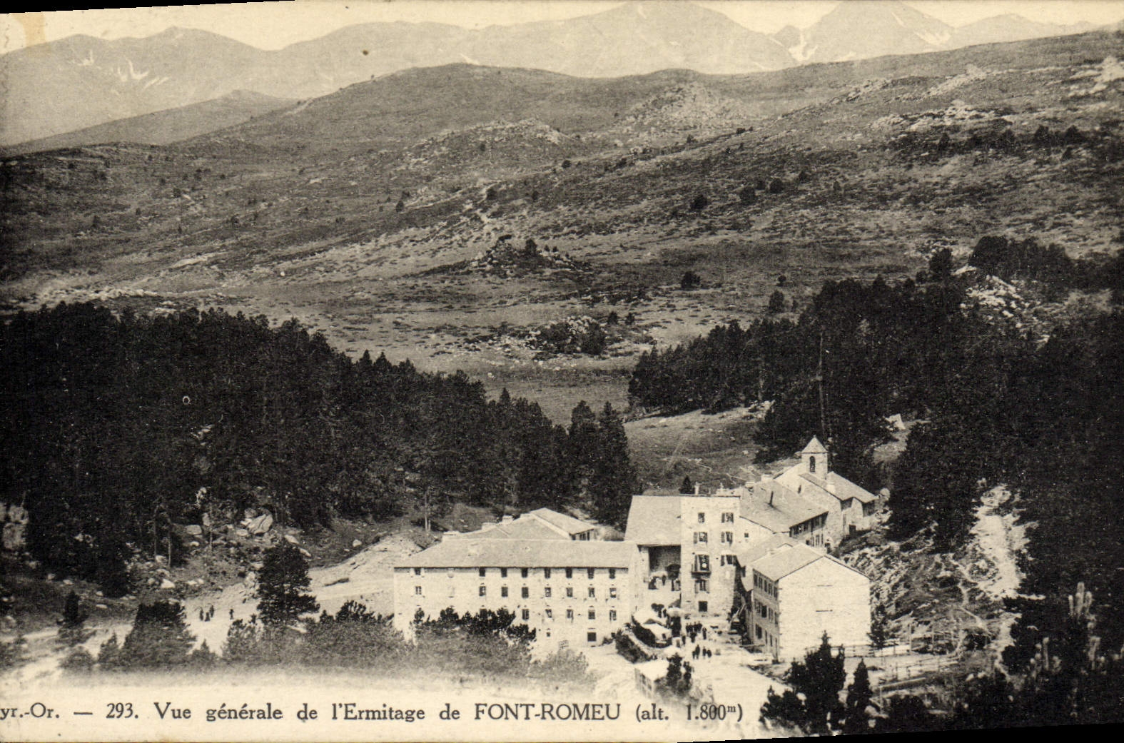 VINTAGE POSTCARD View of the Hermitage of Make Romeu