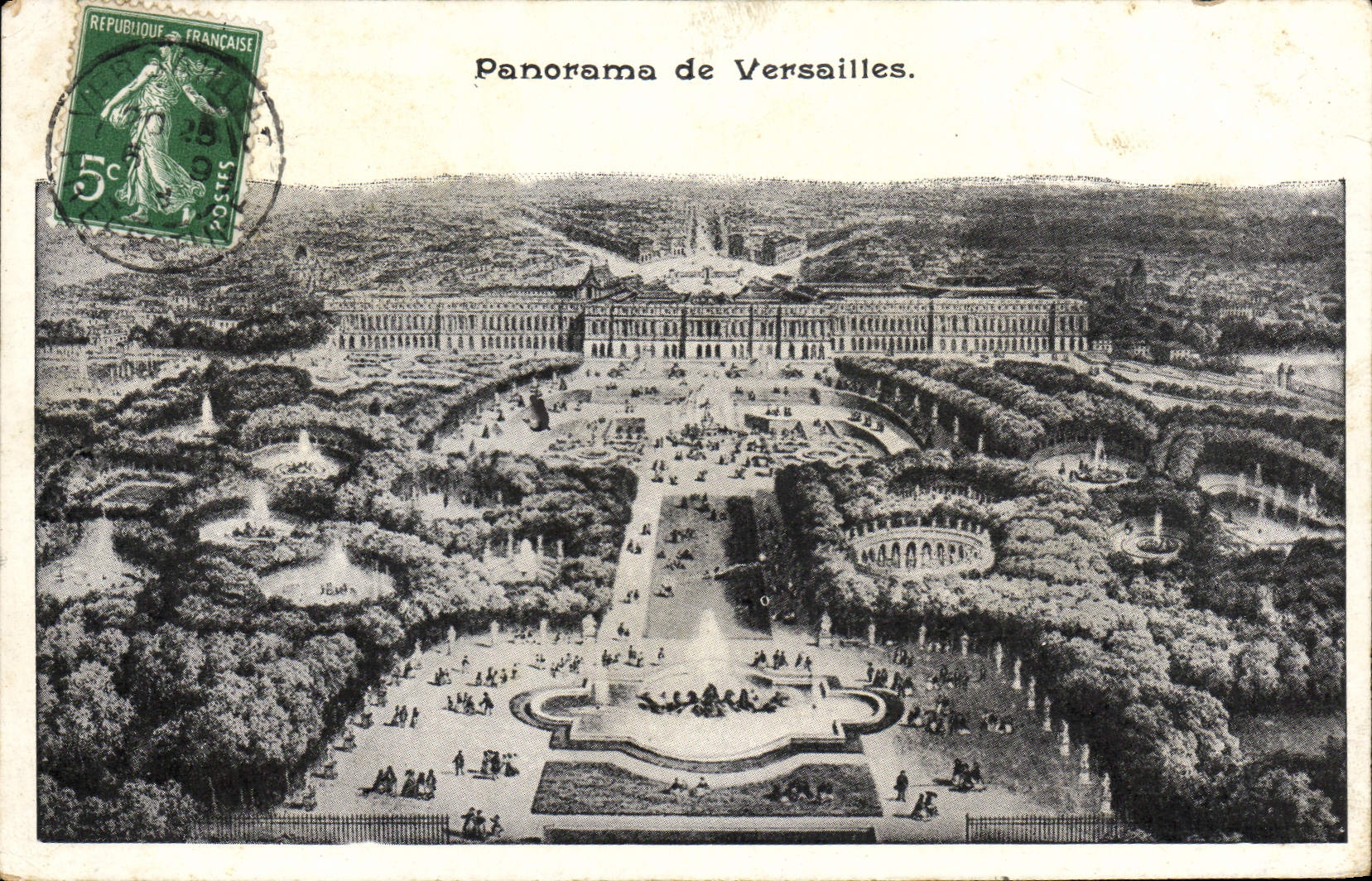 CPA Panorama de Versailles