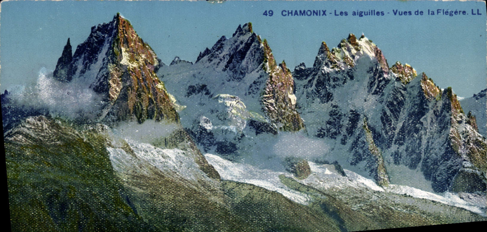 CPA Chamonix Les Aiguilles Vues de la Flegere