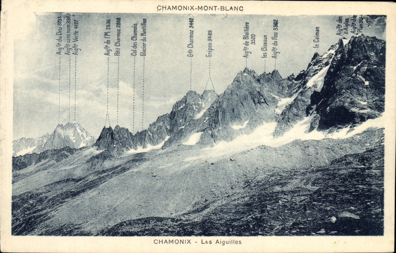 CPA Chamonix Les Aiguilles