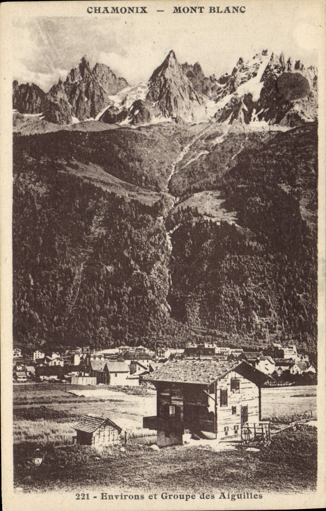 CPA Chamonix Mont Blanc Environs et Groupe des Aiguilles